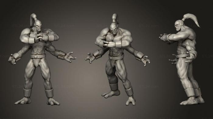 Figurines heroes, monsters and demons (Goro, STKM_2590) 3D models for cnc